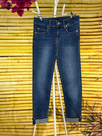 Bottom Up Skinny Jeans with Gemstones